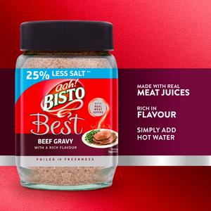 Bisto Best Reduced Salt Beef Gravy Granules 390g - gallery image 2