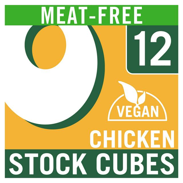 Oxo Meat Free Vegan Chicken Flavour Stock Cubes x12 71g - gallery image 1