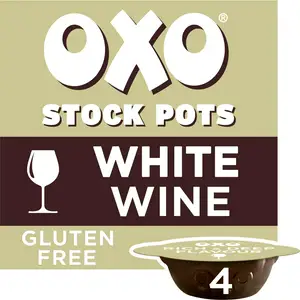 Oxo White Wine Stock Pots with Half a Glass in Each Pot 4x20g