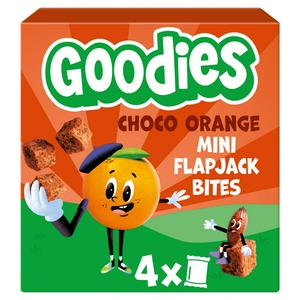 Kids Snack Chocolate Orange Mini Flapjack Oaty Bar Bites Multipack 4x23g