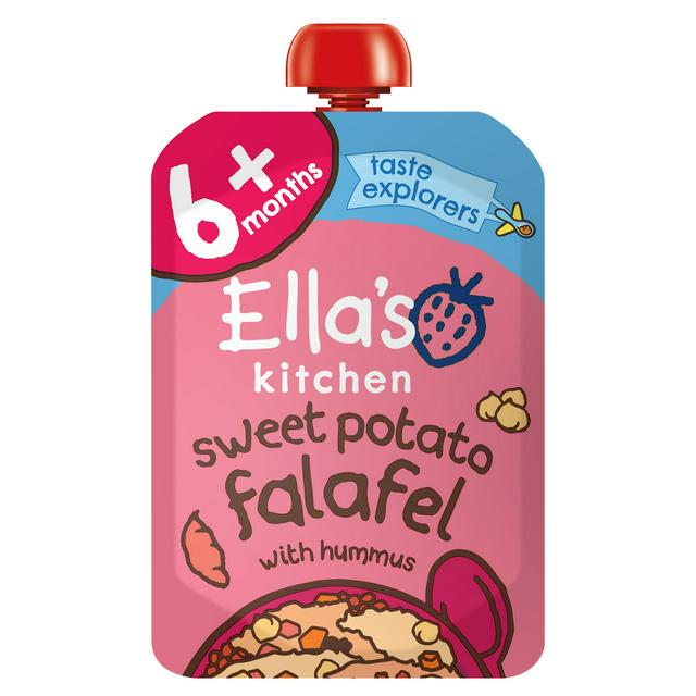 Ella's Kitchen Organic Sweet Potato Falafel Baby Food Pouch 6+ Months 100g - gallery image 1