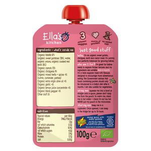 Ella's Kitchen Organic Sweet Potato Falafel Baby Food Pouch 6+ Months 100g - gallery image 2
