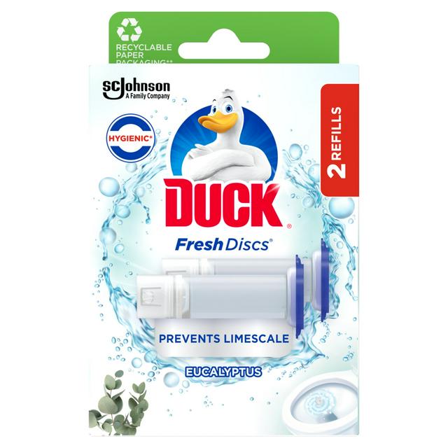Duck Fresh Discs Toilet Cleaner Eucalyptus Twin Refill x2 36ml