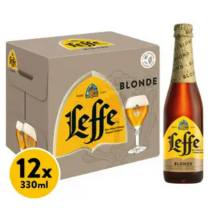 Leffe Blonde Abbey Beer Bottles 12x330ml