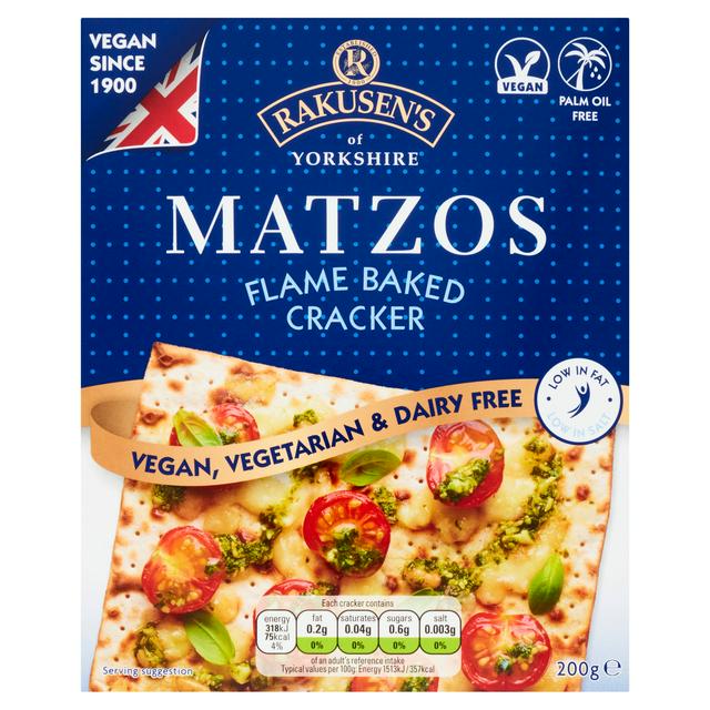Rakusen's of Yorkshire Matzos Flame Baked Cracker 200g - gallery image 1