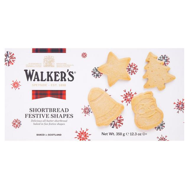 Walker's Shortbread Festive Shapes 350g - gallery image 1