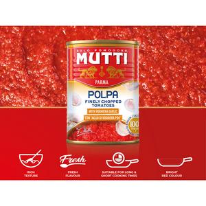 Mutti Finely Chopped Tomatoes with Garlic 400g - gallery image 2