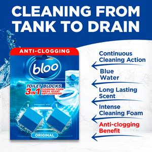 Bloo 2in1 In Cistern Original Blue Toilet Blocks 2 x 50g - gallery image 2