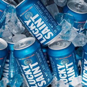 Lucky Saint 0.5% Low Alcohol Lager 4 x 330ml - gallery image 3