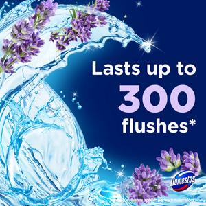 Domestos Power 5 Lavender Toilet Freshener Rim Block Cleaner Duo Pack 2x50g - gallery image 3