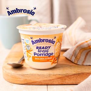 Ambrosia Ready to Eat Porridge Oat Cereal Pot Golden Syrup 210g - gallery image 6