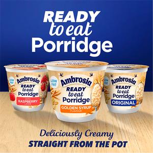 Ambrosia Ready to Eat Porridge Oat Cereal Pot Raspberry Layer 210g - gallery image 4