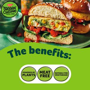 Birds Eye Green Cuisine Vegetarian Veggie Quarter Pounder Burgers x4 454g - gallery image 2
