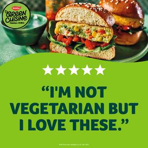 Birds Eye Green Cuisine Vegetarian Veggie Quarter Pounder Burgers x4 454g - gallery image 3