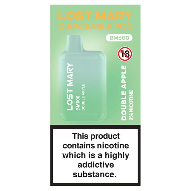 Lost Mary Disposable Pod BM600 Double Apple | Sainsbury's