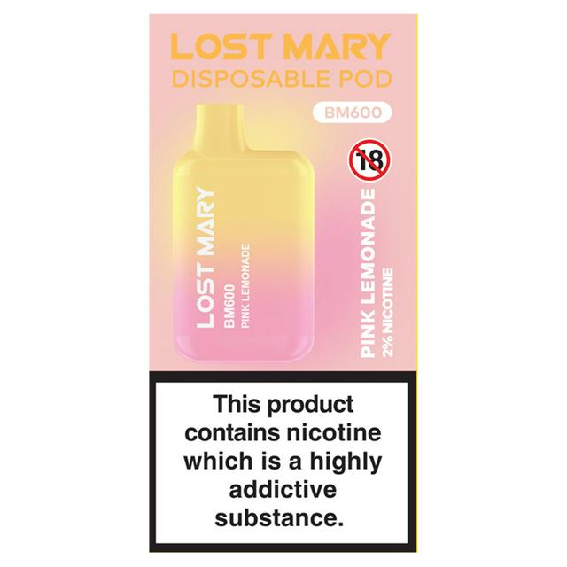 lost mary pink lemonade pods Lost Mary WAVI | Pink Lemonade | Liquid Pod | 20mg | 2er Pack main image 0