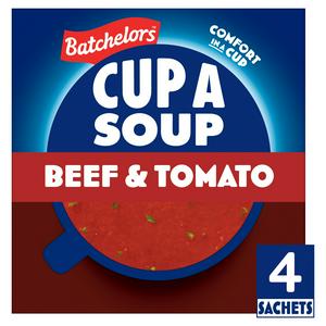 Batchelors Cup a Soup Beef & Tomato Sachets x4 88g - video