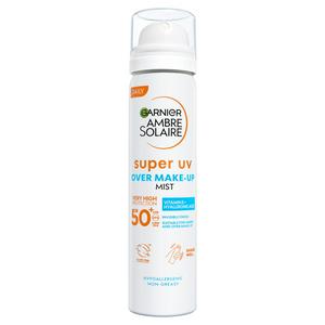 Garnier Ambre Solaire 75ml Super UV SPF 50 Over Makeup Sun Cream Face Mist