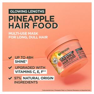 Garnier Ultimate Blends Glowing Lengths Pineapple & Amla Hair Food 3 in 1 Hair Mask Treatment 400ml - gallery image 4