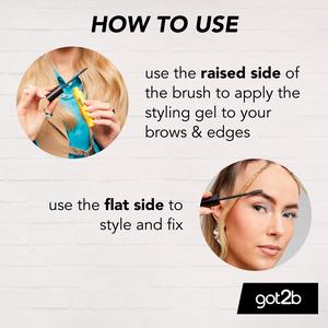 Schwarzkopf Got2b Glued Brows & Edges 2 in1 Gel x4 16ml - gallery image 4