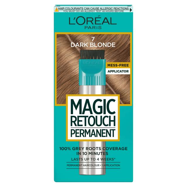 L'Oreal Magic Retouch Permanent Root Concealer Touching Up Grey Hair Dye  Dark Blonde 7 | Sainsbury's
