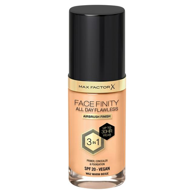 Max Factor All Day Flawless 62 Warm Beige Foundation 30ml - gallery image 1