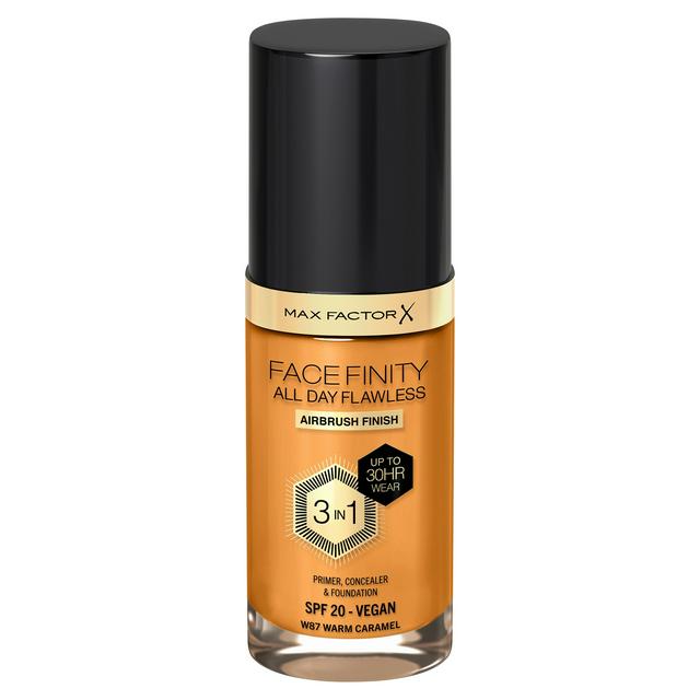 Max Factor All Day Flawless 87 Warm Caramel Foundation 30ml - gallery image 1