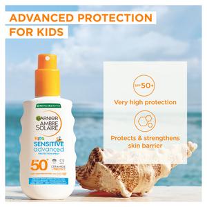 Garnier Ambre Solaire Kids 150ml SPF 50 Sensitive Sun Cream Spray - gallery image 2