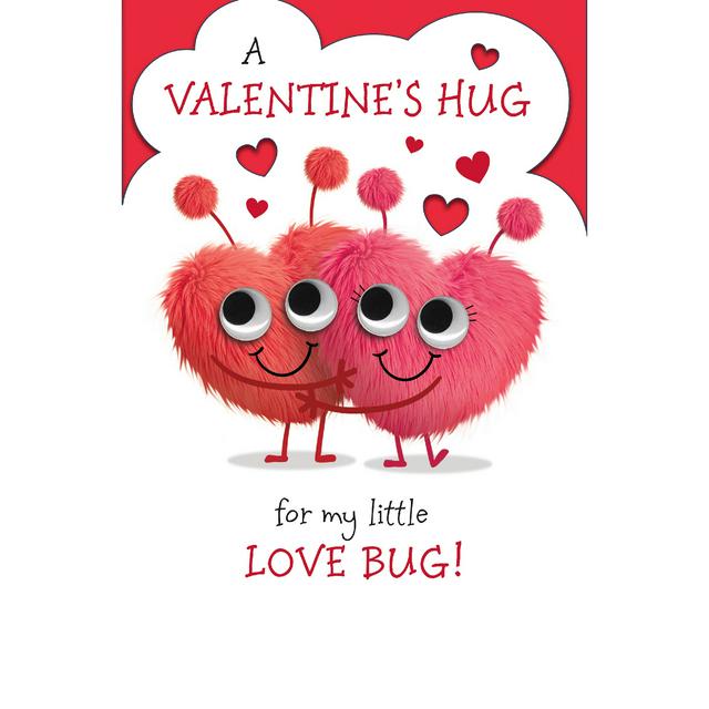 Hanson White Valentine's Day Card with Cute Love Bug Characters Greeting  Card | Sainsbury's