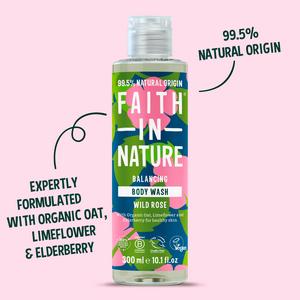 Faith in Nature Wild Rose Body Wash 300ml - gallery image 6