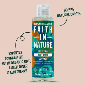 Faith in Nature 300ml Coconut Body Wash - gallery image 6