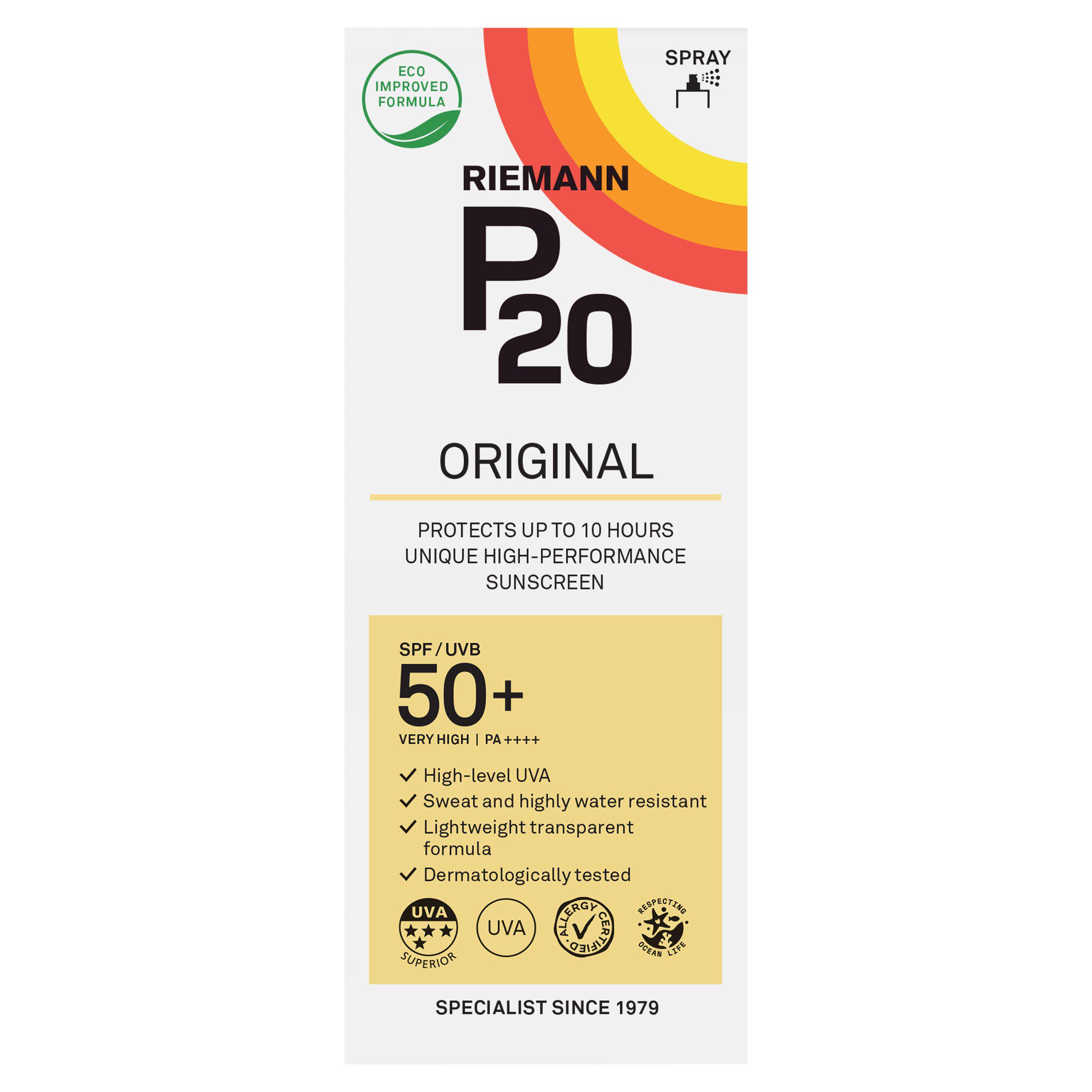 Riemann P20 Spray Original SPF 50+ 200ml