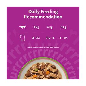 Whiskas 1+ Chef's Choice Mix in Gravy Adult Wet Cat Food Pouches 12 x 85g - gallery image 4