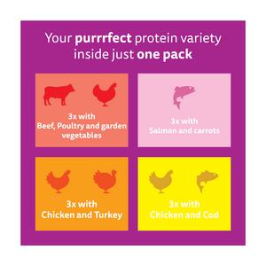 Whiskas 1+ Chef's Choice Mix in Gravy Adult Wet Cat Food Pouches 12 x 85g - gallery image 5