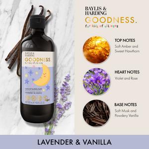 Baylis & Harding Goodness Kids Lavender & Chamomile Bubble Bath 500ml - gallery image 2