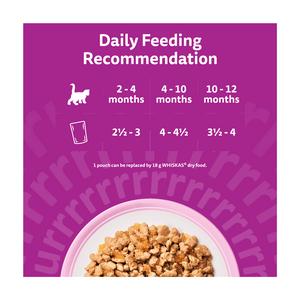 Whiskas Fish Favourites in Jelly Kitten Wet Cat Food Pouches 12 x 85g - gallery image 4