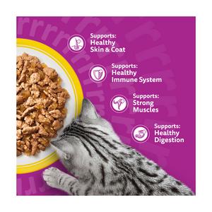 Whiskas 1+ Poultry Feasts in Jelly Adult Wet Cat Food Pouches 40 x 85g - gallery image 3