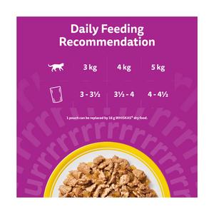 Whiskas 1+ Poultry Feasts in Jelly Adult Wet Cat Food Pouches 40 x 85g - gallery image 4