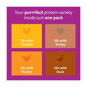 Whiskas 1+ Poultry Feasts in Jelly Adult Wet Cat Food Pouches 40 x 85g - gallery image 5