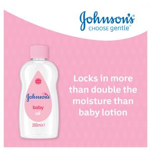 Johnson's Baby Oil Baby Skin Moisturiser & Dryness Protection 200ml - gallery image 3