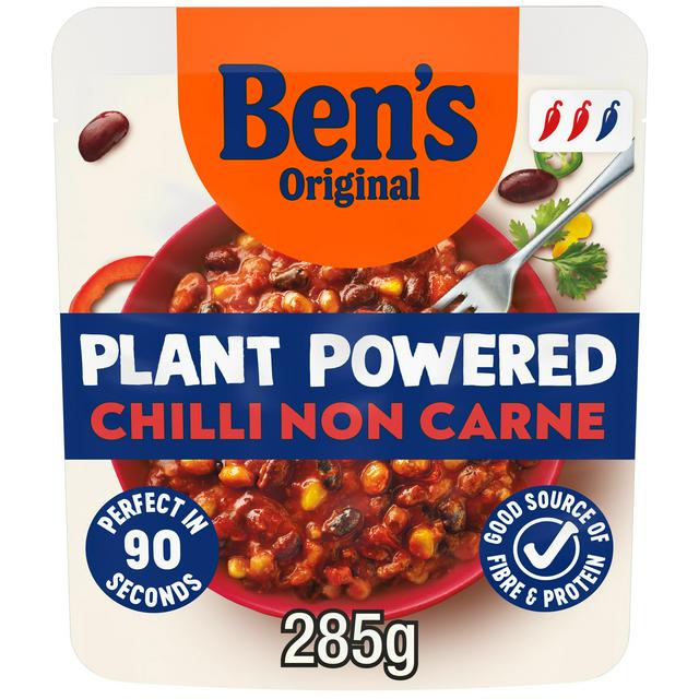 Bens Original Plant Powered Bean Chilli Non Carne Ready Meal 285g - gallery image 1