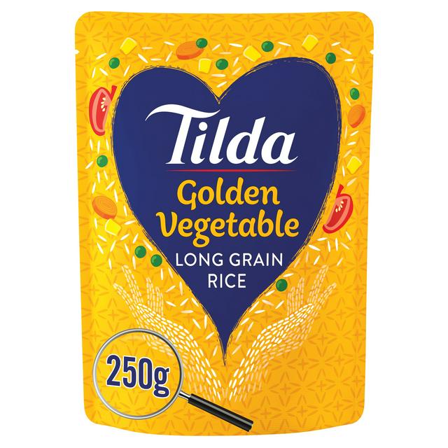 Tilda Microwave Rice Classics Golden Vegetable 250g - gallery image 1