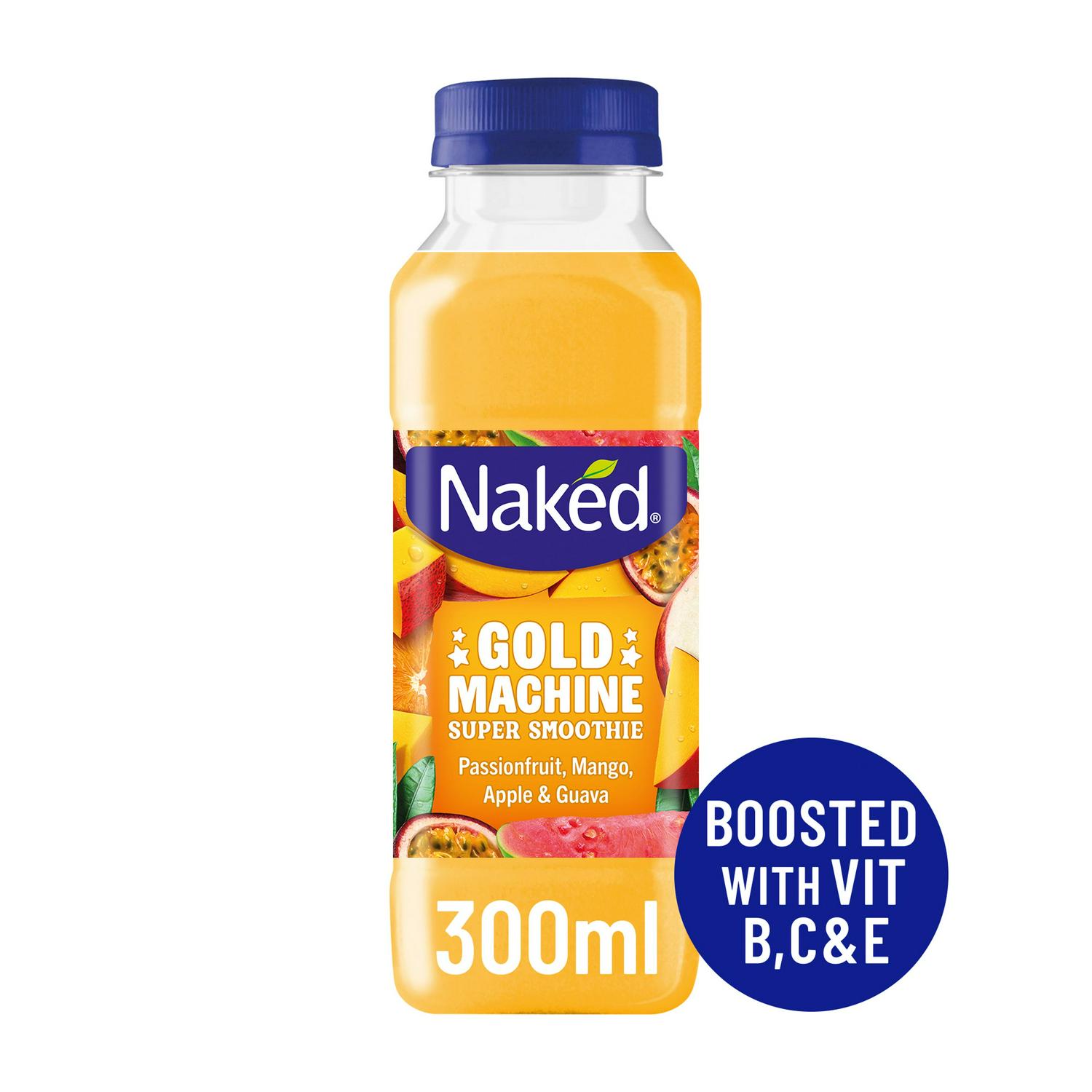 Naked Gold Machine Passionfruit Mango & Guava Super Smoothie 300ml