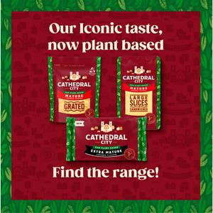 Cathedral City Plant Based Mature Cheddar Cheese Flavour Vegan Grated 150g - gallery image 2