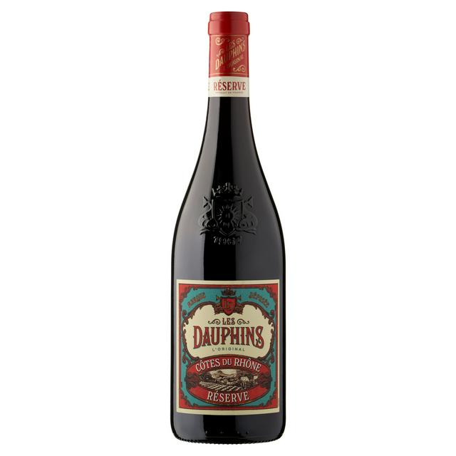 Les Dauphins Côtes du Rhône Red Wine 75cl - gallery image 1