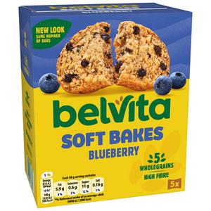 Belvita 5 x 50g Soft Bakes Multipack Blueberry Cereal Snack Bars - gallery image 4