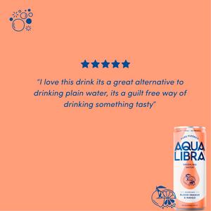 Aqua Libra Sparkling Water Infused with Blood Orange & Mango 4x330ml - gallery image 5