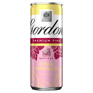 Gordon's Premium Pink Gin & Lemonade Can 5% Vol 250ml