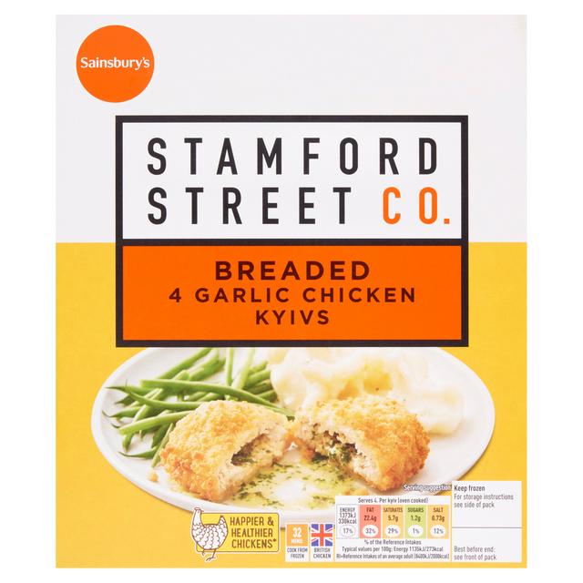 Stamford Street Co . Frozen Breaded British Chicken Kyiv x4 500g