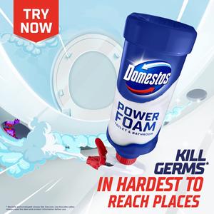 Domestos Power Foam Arctic Fresh Toilet & Bathroom Cleaner Spray 450ml - gallery image 2
